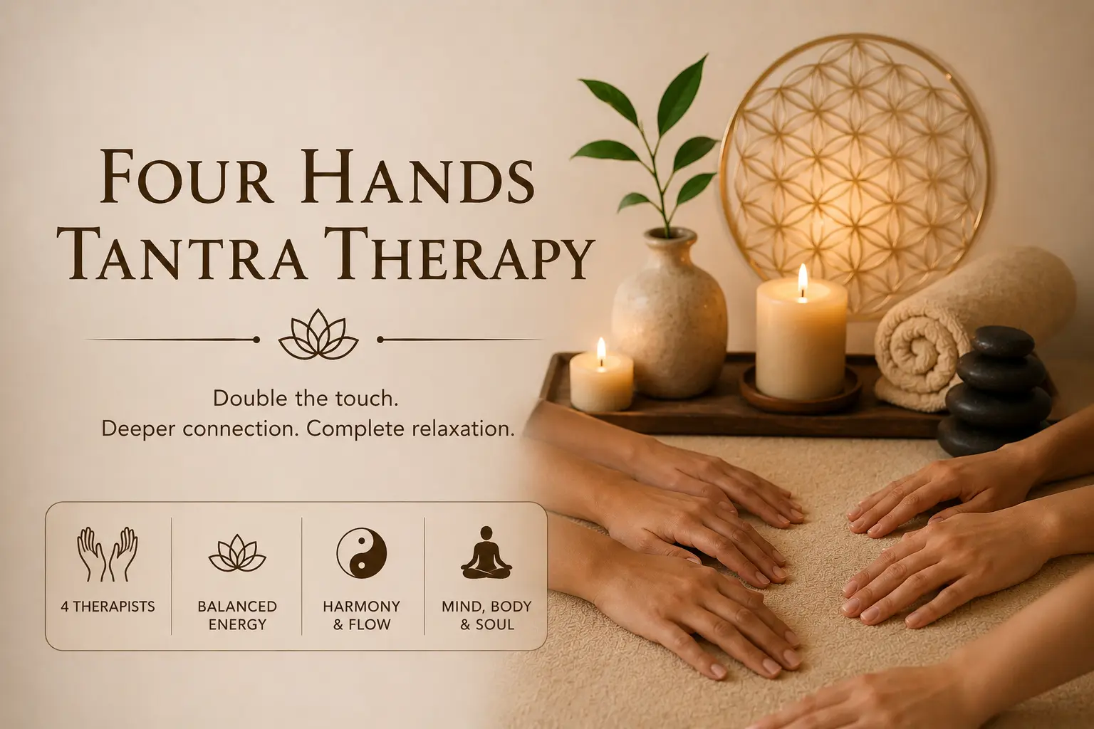 Premium Four Hands Tantra in India
